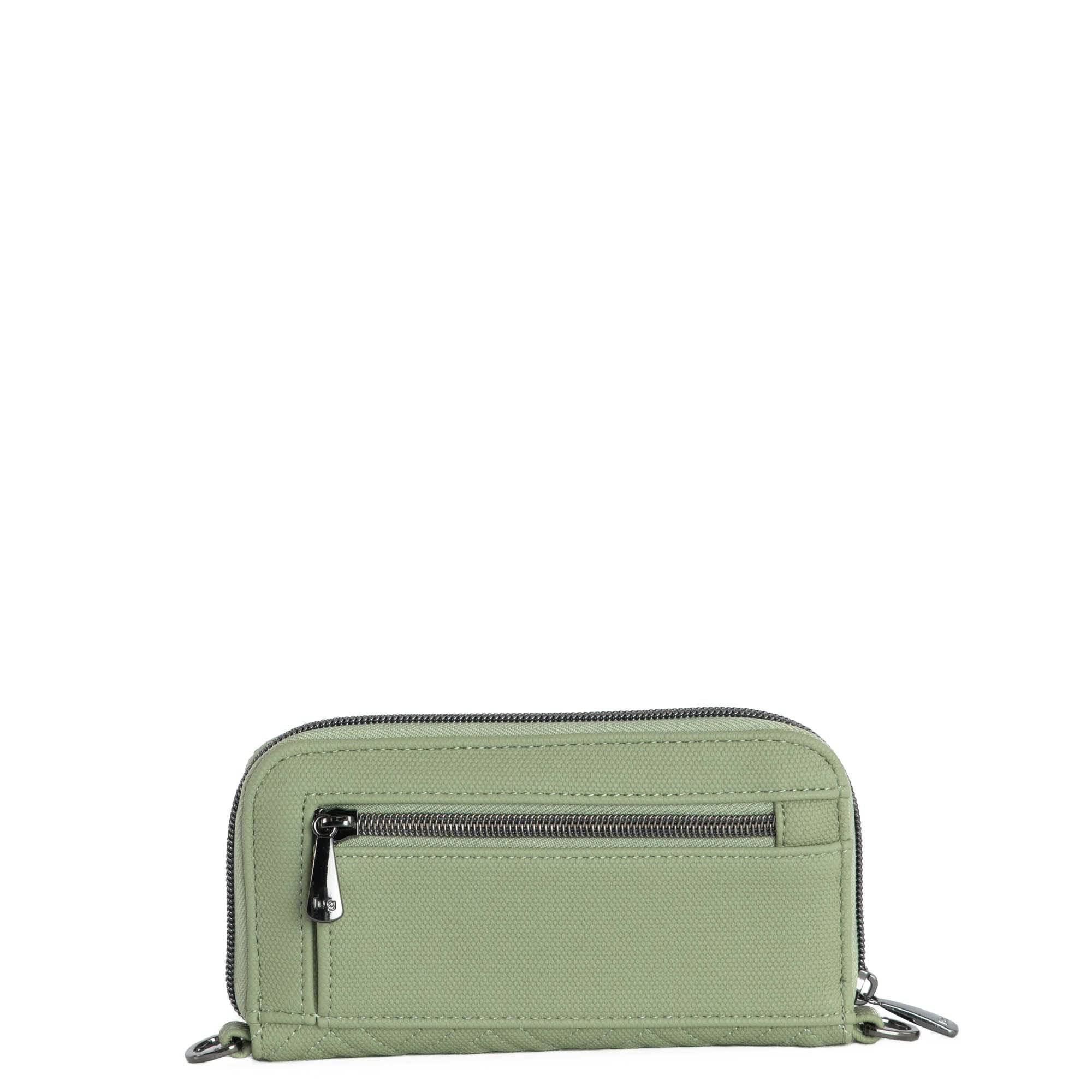 Whirly Matte Luxe VL RFID Wristlet Wallet - SAGE GREEN - WhirlyML_Sage_04